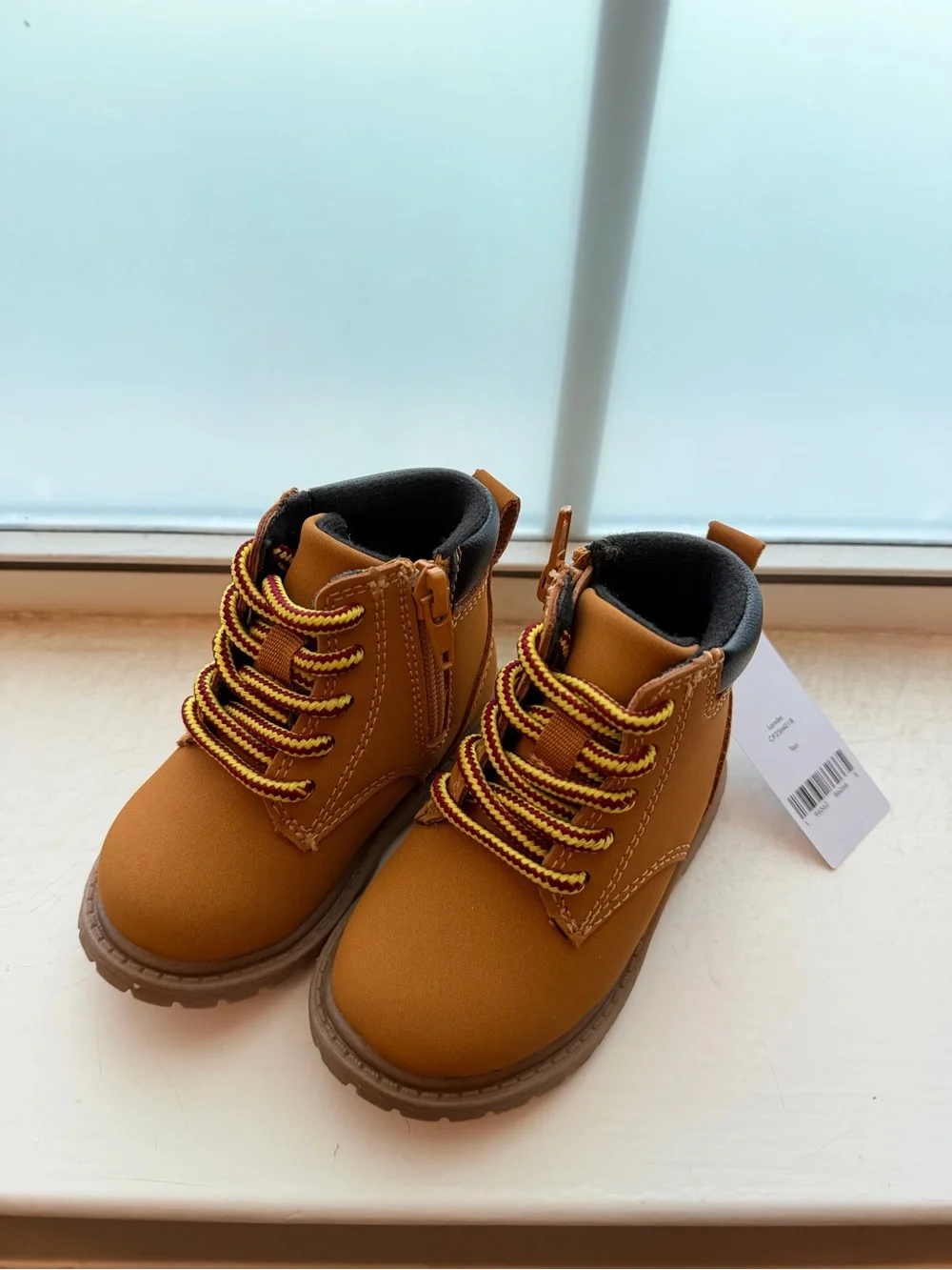 Carter's Brown/Tan Kids Lace-Up Boots